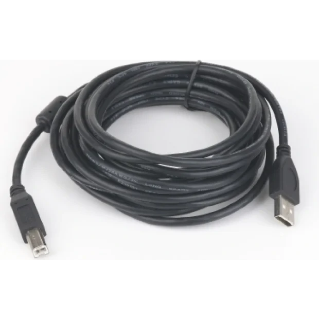 CABLU USB GEMBIRD pt. imprimanta, USB 2.0 (T) la USB 2.0 Type-B (T), 1.8m, conectori auriti, black, &quot;CCP-USB2-AMBM-6&quot; / 45505977 (include TV 0.06 lei)