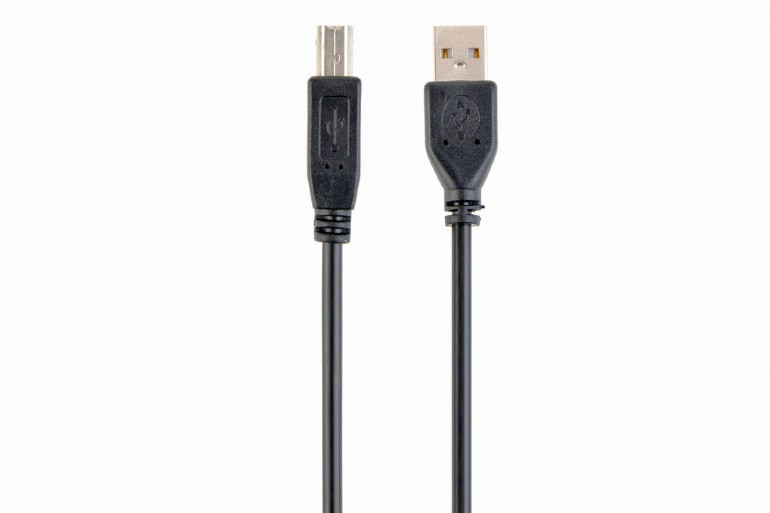 CABLU USB GEMBIRD pt. imprimanta, USB 2.0 (T) la USB 2.0 Type-B (T), 1m, conectori auriti, black, "CCP-USB2-AMBM-1M" (include TV 0.06 lei) thumb