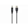 CABLU USB GEMBIRD pt. imprimanta, USB 2.0 (T) la USB 2.0 Type-B (T), 1m, conectori auriti, black, &quot;CCP-USB2-AMBM-1M&quot; (include TV 0.06 lei)