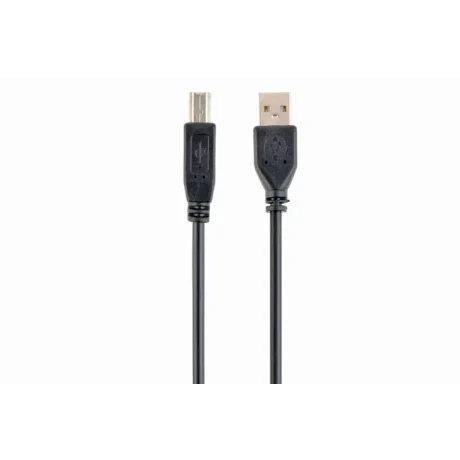 CABLU USB GEMBIRD pt. imprimanta, USB 2.0 (T) la USB 2.0 Type-B (T), 1m, conectori auriti, black, &quot;CCP-USB2-AMBM-1M&quot; (include TV 0.06 lei)