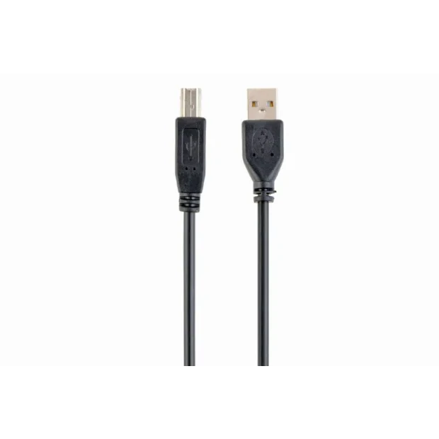 CABLU USB GEMBIRD pt. imprimanta, USB 2.0 (T) la USB 2.0 Type-B (T), 1m, conectori auriti, black, &quot;CCP-USB2-AMBM-1M&quot; (include TV 0.06 lei)