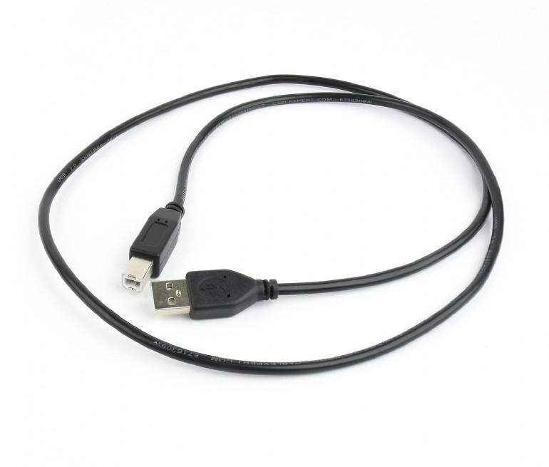CABLU USB GEMBIRD pt. imprimanta, USB 2.0 (T) la USB 2.0 Type-B (T), 1m, conectori auriti, black, "CCP-USB2-AMBM-1M" (include TV 0.06 lei) thumb