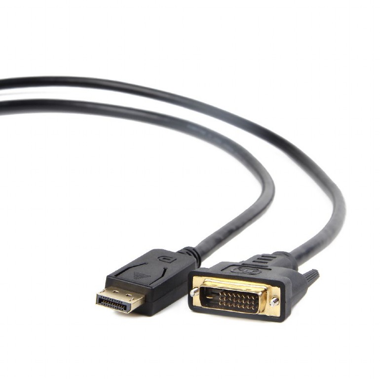 CABLU video GEMBIRD, adaptor DisplayPort (T) la DVI-D DL (T), 1.8m, rezolutie maxima Full HD (1920 x 1080) la 60Hz, negru, "CC-DPM-DVIM-6" (include TV 0.18lei) thumb
