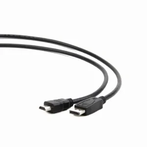 CABLU video GEMBIRD, adaptor DisplayPort (T) la HDMI (T), 5m, negru, &quot;CC-DP-HDMI-5M&quot; (include TV 0.8lei)