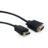 CABLU video GEMBIRD, adaptor DisplayPort (T) la VGA (T), 1.8m, rezolutie maxima QXGA (2048 x 1536) la 60Hz, negru, &quot;CCP-DPM-VGAM-6&quot; (include TV 0.18lei)