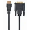 CABLU video GEMBIRD, adaptor HDMI (T) la DVI-D SL (T), 3m, conectori auriti, negru, &quot;CC-HDMI-DVI-10&quot; (include TV 0.8lei)