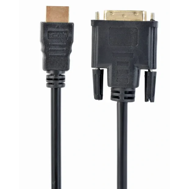 CABLU video GEMBIRD, adaptor HDMI (T) la DVI-D SL (T), 3m, conectori auriti, negru, &quot;CC-HDMI-DVI-10&quot; (include TV 0.8lei)