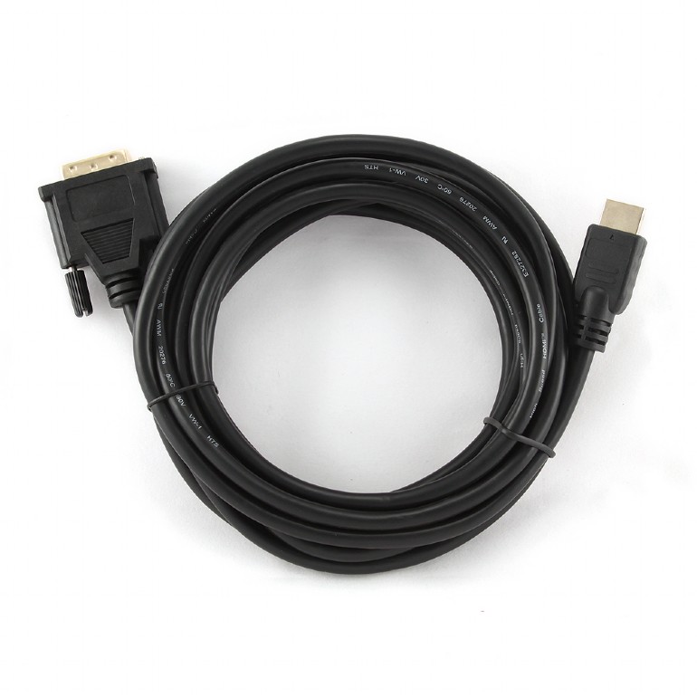 CABLU video GEMBIRD, adaptor HDMI (T) la DVI-D SL (T), 4.5m, conectori auriti, negru, "CC-HDMI-DVI-15" (include TV 0.8lei) thumb