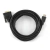 CABLU video GEMBIRD, adaptor HDMI (T) la DVI-D SL (T), 4.5m, conectori auriti, negru, &quot;CC-HDMI-DVI-15&quot; (include TV 0.8lei)