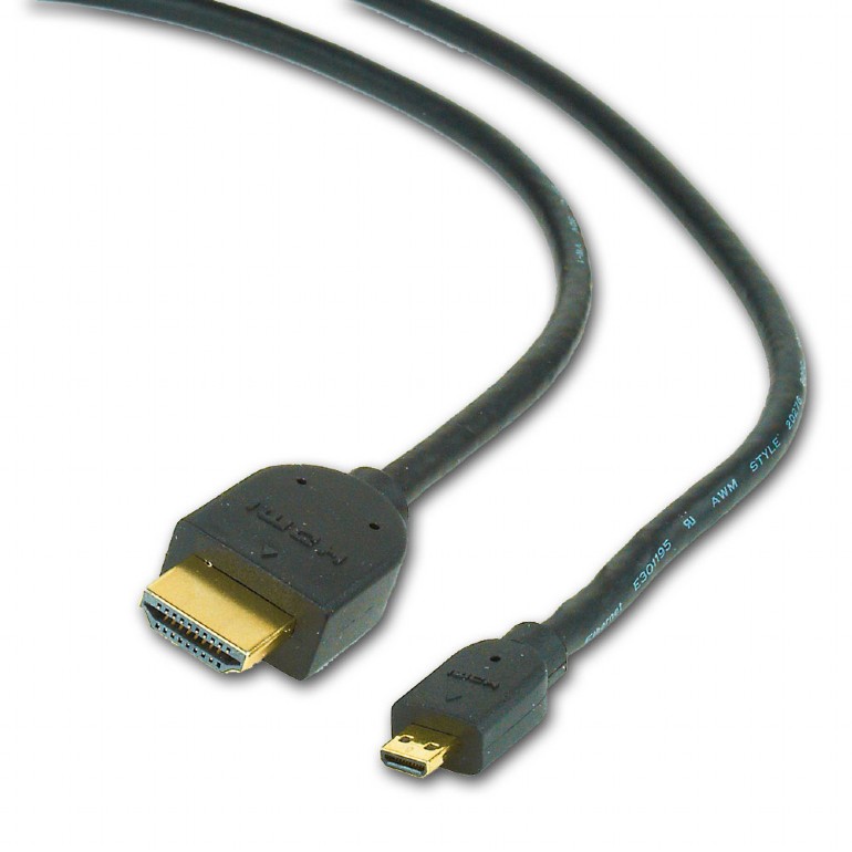 CABLU video GEMBIRD, adaptor HDMI (T) la Micro-HDMI (T), 4.5m, conectori auriti, negru, "CC-HDMID-15" (include TV 0.18lei) thumb
