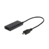 CABLU video GEMBIRD, adaptor Micro-USB (T) la HDMI (M), 16cm, rezolutie maxima Full HD (1920 x 1080) la 60Hz, conecteaza smartphone cu mufa 5-pin MHL la TV, negru, "A-MHL-002" (include TV 0.06 lei)