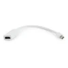 CABLU video GEMBIRD, adaptor Mini-DisplayPort (T) la HDMI (M), 10cm, rezolutie maxima Full HD (1920 x 1080) la 60Hz, alb, "A-mDPM-HDMIF-02-W" (include TV 0.06 lei)