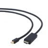CABLU video GEMBIRD, adaptor Mini-DisplayPort (T) la HDMI (T), 1.8m, rezolutie maxima 4K UHD (3840 x 2160) la 30 Hz, negru, &quot;CC-mDP-HDMI-6&quot; (include TV 0.06 lei)