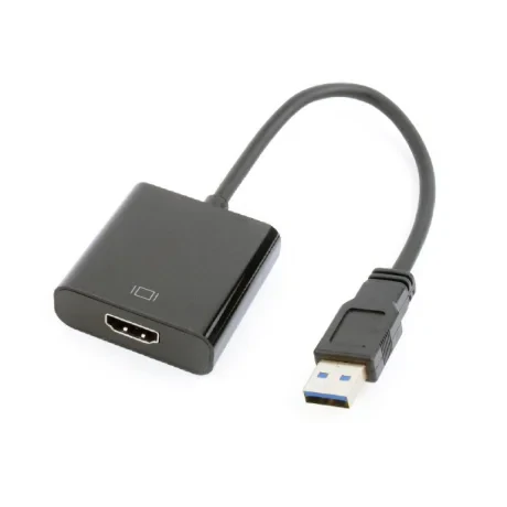 CABLU video GEMBIRD, adaptor USB 3.0 (T) la HDMI (M), 15cm, rezolutie maxima Full HD (1920 x 1080) la 60Hz, negru, &quot;A-USB3-HDMI-02&quot; (include TV 0.06 lei)