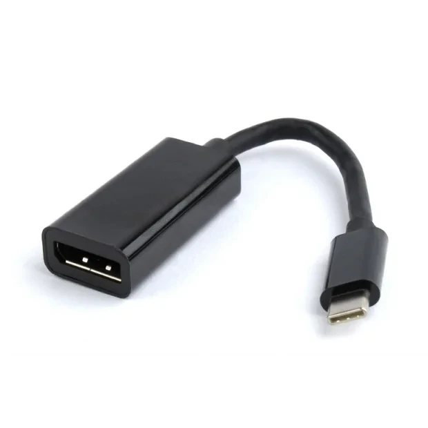 CABLU video GEMBIRD, adaptor USB 3.1 Type-C (T) la DisplayPort (M), 15cm, rezolutie maxima 4K UHD (3840 x 2160) la 60 Hz, negru, &quot;A-CM-DPF-01&quot; (include TV 0.8lei)