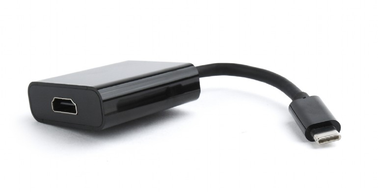 CABLU video GEMBIRD, adaptor USB 3.1 Type-C (T) la HDMI (M), 15cm, rezolutie maxima 4K UHD (3840 x 2160) la 30 Hz, negru, "A-CM-HDMIF-01" (include TV 0.06 lei) thumb