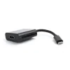 CABLU video GEMBIRD, adaptor USB 3.1 Type-C (T) la HDMI (M), 15cm, rezolutie maxima 4K UHD (3840 x 2160) la 30 Hz, negru, &quot;A-CM-HDMIF-01&quot; (include TV 0.06 lei)