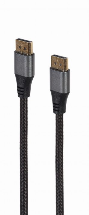 CABLU video GEMBIRD, DisplayPort (T) la DisplayPort (T), 1.8m, DP 1.4, premium, conectori auriti, rezolutie maxima 8K (7680 x 4320) la 60 Hz, negru, "CC-DP8K-6" (include TV 0.8lei) thumb