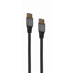 CABLU video GEMBIRD, DisplayPort (T) la DisplayPort (T), 1.8m, DP 1.4, premium, conectori auriti, rezolutie maxima 8K (7680 x 4320) la 60 Hz, negru, &quot;CC-DP8K-6&quot; (include TV 0.8lei)