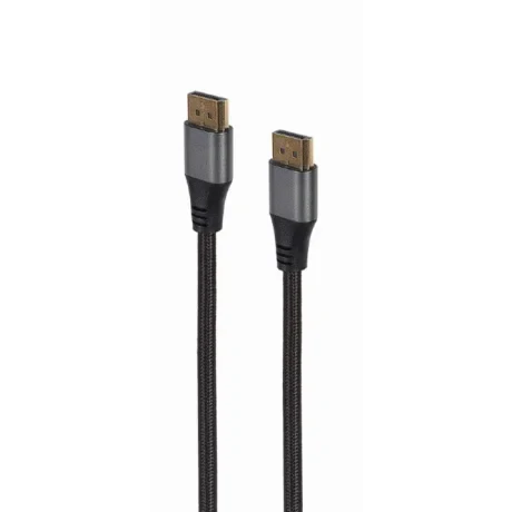 CABLU video GEMBIRD, DisplayPort (T) la DisplayPort (T), 1.8m, DP 1.4, premium, conectori auriti, rezolutie maxima 8K (7680 x 4320) la 60 Hz, negru, &quot;CC-DP8K-6&quot; (include TV 0.8lei)