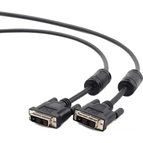 CABLU video GEMBIRD, DVI-D SL (T) la DVI-D SL (T), 1.8m, negru, &quot;CC-DVI-BK-6&quot; (include TV 0.8lei)