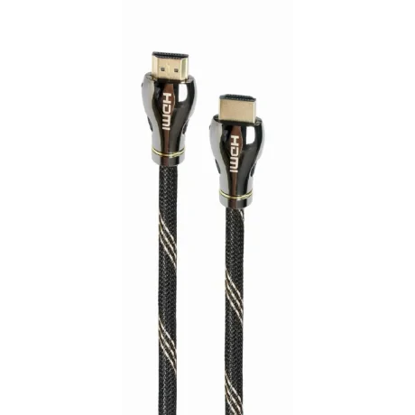 CABLU video GEMBIRD, HDMI (T) la HDMI (T), 1m, HDMI 2.1, premium, conectori auriti, rezolutie maxima 8K (7680 x 4320) la 60 Hz, negru, &quot;CCBP-HDMI8K-1M&quot; (include TV 0.18lei)
