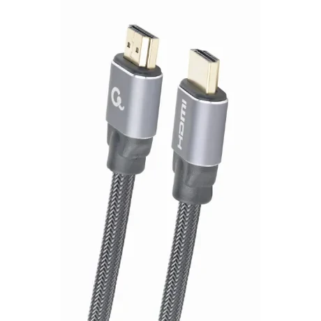 CABLU video GEMBIRD, HDMI (T) la HDMI (T), 2m, premium, conectori auriti, rezolutie maxima 4K (3840 x 2160) la 60 Hz, negru, &quot;CCBP-HDMI-2M&quot; (include TV 0.8lei)