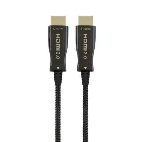 CABLU video GEMBIRD, HDMI (T) la HDMI (T), 50m, premium AOC (Active Optical Cable), conectori auriti, rezolutie maxima 4K (3840 x 2160) la 60 Hz, negru, &quot;CCBP-HDMI-AOC-50M&quot; (include TV 1.5 lei)