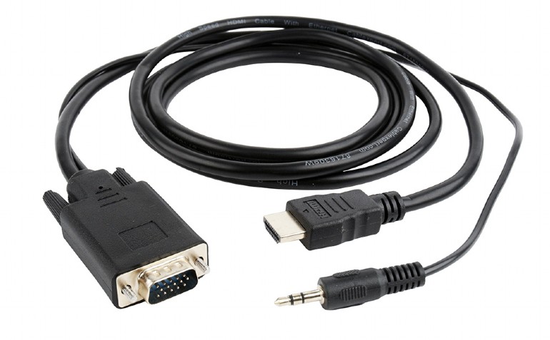 CABLU video GEMBIRD, splitter HDMI (T) la VGA (T) + Jack 3.5mm (T), 1.8m, rezolutie maxima 1920x1080 la 60Hz, converteste semnal digital HDMI in analog VGA + audio 3.5 mm jack, negru, "A-HDMI-VGA-03-6" (include TV 0.18lei) thumb