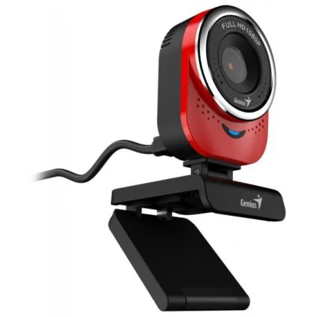 CAMERA WEB GENIUS  senzor 1080p Full-HD cu rezolutie video 1920x1080, QCam 6000, microfon, red "32200002401"  (include TV 0.18lei)