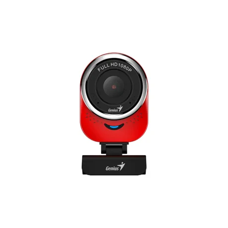 CAMERA WEB GENIUS  senzor 1080p Full-HD cu rezolutie video 1920x1080, QCam 6000, microfon, red &quot;32200002408&quot;  (include TV 0.18lei)