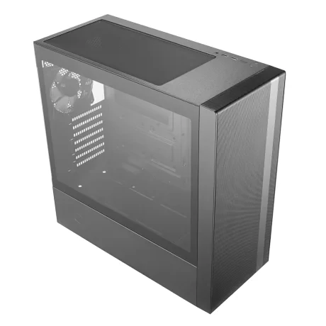 CARCASA Cooler Master, Middle Tower, ATX, &quot;MasterBox NR600&quot;, fara sursa, sticla securizata, 2 x fan, USB 3.0 x 2, Jack 3.5mm x 1, mesh , &quot;MCB-NR600-KGNN-S00&quot;