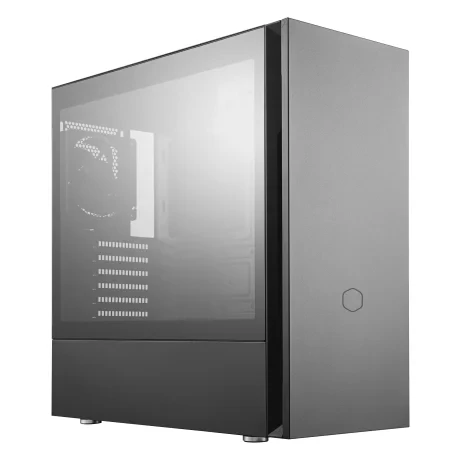 CARCASA Cooler Master, Middle Tower, ATX, "Silencio S600", fara sursa, sticla securizata, 2 x fan, USB 3.0 x 2, Jack 3.5mm x 1, card reader, mesh , "MCS-S600-KG5N-S00"