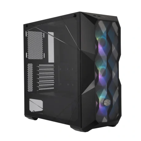 CARCASA Cooler Master, Middle Tower, E-ATX, &quot;MasterBox TD500&quot;, fara sursa, sticla securizata, 3 x fan, USB 3.0 x 2, Jack 3.5mm x 2, mesh, add RGB, fan controller (inclusiv RGB), &quot;MCB-D500D-KGNN-S01&quot;