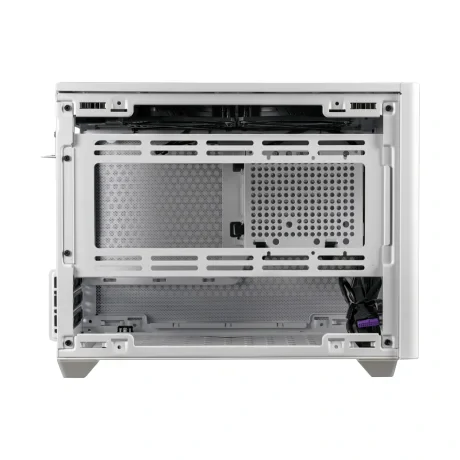CARCASA Cooler Master, Mini Tower, mini ITX, "MasterBox NR200P White", fara sursa, sticla securizata, 2 x fan (SickleFlow), USB 3.0 x 2, Jack 3.5mm x 1, mesh, "MCB-NR200P-WGNN-S00"