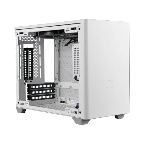 CARCASA Cooler Master, Mini Tower, mini ITX, "MasterBox NR200P White", fara sursa, sticla securizata, 2 x fan (SickleFlow), USB 3.0 x 2, Jack 3.5mm x 1, mesh, "MCB-NR200P-WGNN-S00"
