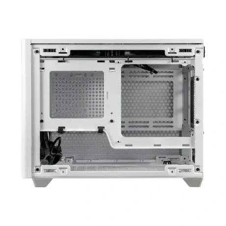 CARCASA Cooler Master, Mini Tower, mini ITX, "MasterBox NR200P White", fara sursa, sticla securizata, 2 x fan (SickleFlow), USB 3.0 x 2, Jack 3.5mm x 1, mesh, "MCB-NR200P-WGNN-S00"