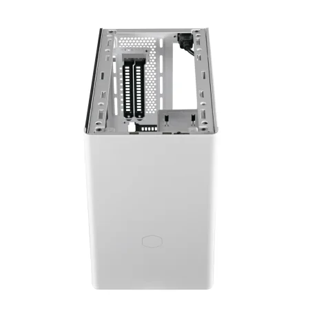 CARCASA Cooler Master, Mini Tower, mini ITX, "MasterBox NR200P White", fara sursa, sticla securizata, 2 x fan (SickleFlow), USB 3.0 x 2, Jack 3.5mm x 1, mesh, "MCB-NR200P-WGNN-S00"