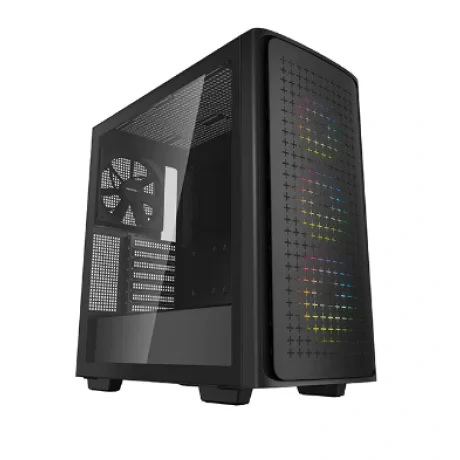 CARCASA DEEPCOOL CK560, Middle Tower, E-ATX, &quot;CK560&quot;., fara sursa, sticla securizata, 3 x 120mm RGB fan, 1 x 140mm black fan , USB 3.0 x 2, USB 3.1 Type-C x 1, Jack 3.5mm x 1,  &quot;R-CK560-BKAAE4-G-1&quot;