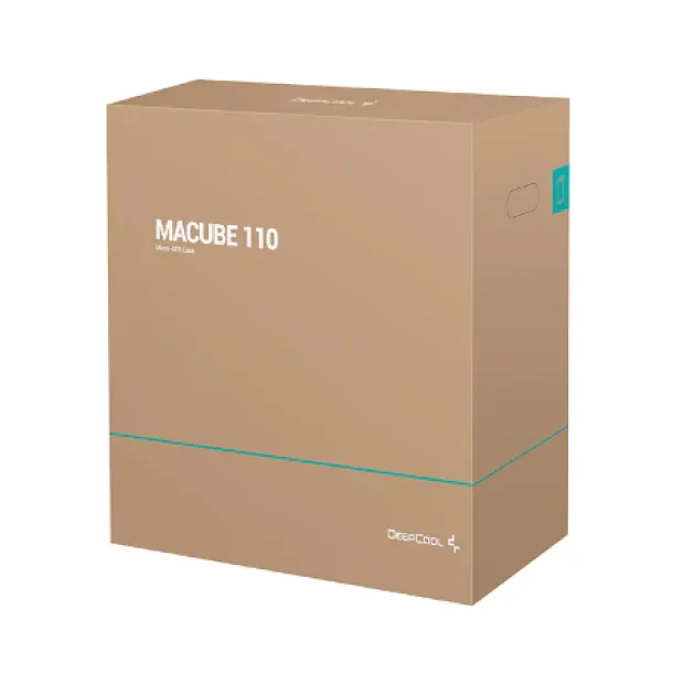 CARCASA DEEPCOOL MACUBE 110, Micro ATX, fara sursa, sticla securizata, 1 x fan, USB 3.0 x 2, Jack 3.5mm, mesh, &quot;R-MACUBE110-BKNGM1N-G-1&quot;