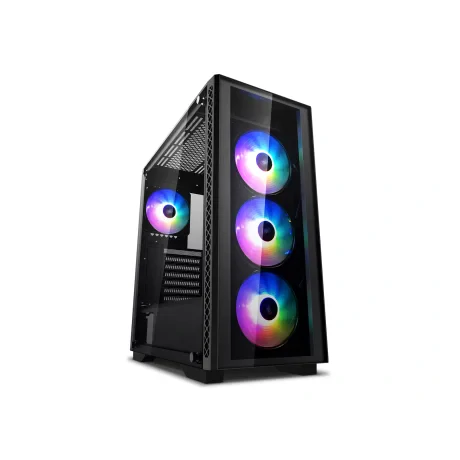 CARCASA DEEPCOOL MATREXX 50 ADD-RGB 4F, Middle Tower E-ATX, fara sursa, sticla securizata, 4 x fan, USB 2.0 x 2, USB 3.0 x 1, Jack 3.5mm x 2, mesh, add RGB, "DP-ATX-MATREXX50-AR-4F-NE"