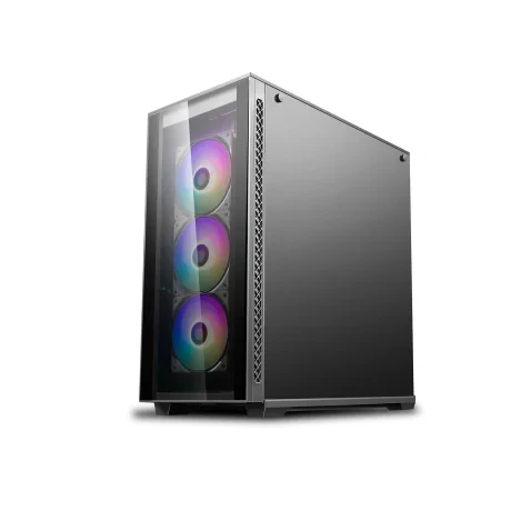 CARCASA DEEPCOOL MATREXX 70 ADD-RGB 3F, Middle Tower E-ATX, fara sursa, sticla securizata, 4 x fan, USB 2.0 x 1, USB 3.0 x 2, Jack 3.5mm x 2, mesh add RGB fan controller (inclusiv RGB) &quot;DP-ATX-MATREXX70-BKG0P-3F&quot;