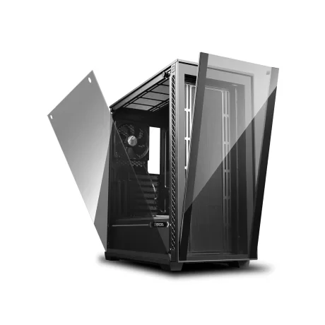 CARCASA DEEPCOOL MATREXX 70, Middle Tower E-ATX, fara sursa, sticla securizata, 1 x fan, USB 2.0 x 1, USB 3.0 x 2, Jack 3.5mm x 2, mesh, &quot;DP-ATX-MATREXX70-BKG0P&quot;