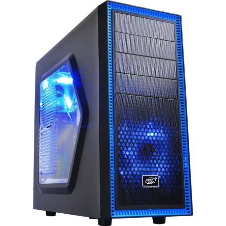 CARCASA DEEPCOOL, Middle Tower, ATX, "TESSERACT SW", fara sursa, plexiglas transparent, 2 x fan, USB 2.0 x 1, USB 3.0 x 1, Jack 3.5mm x 2, mesh , "DP-CCATX-TSRBKBL"