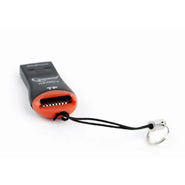 CARD READER extern GEMBIRD, interfata USB 3.0, citeste/scrie: micro SD; plastic, negru cu rosu, &quot;FD2-MSD-3&quot; (include TV 0.03 lei)