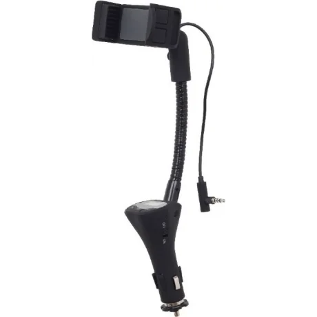 CARKIT 4-in-1 GEMBIRD, jack 3.5mm, modulator FM, suport, handfree, incarcator, USB, montare la priza auto, &quot;TA-CHU3&quot; (include TV 0.18lei)