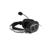CASTI A4tech, cu fir, standard, utilizare multimedia, microfon pe brat, conectare prin USB 2.0, negru / argintiu, &quot;HU-50&quot;, (include TV 0.8lei)