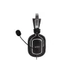 CASTI A4tech, cu fir, standard, utilizare multimedia, microfon pe brat, conectare prin USB 2.0, negru / argintiu, &quot;HU-50&quot;, (include TV 0.8lei)