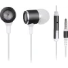 CASTI Gembird, cu fir, intraauriculare, pt smartphone, microfon pe fir, conectare prin Jack 3.5 mm, alb / negru, &quot;MHS-EP-001&quot;, (include TV 0.18lei)