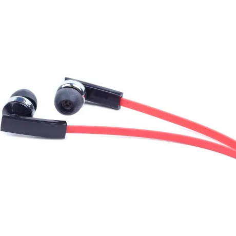 CASTI Gembird, cu fir, intraauriculare, pt smartphone, microfon pe fir, conectare prin Jack 3.5 mm, negru / rosu, "MHS-EP-OPO", (include TV 0.18lei)